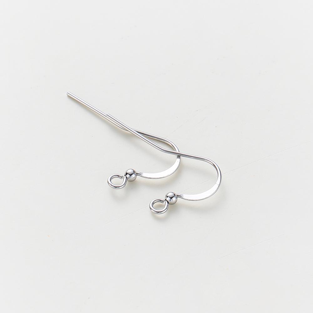 20pcs/lot 14K/18K Gold Plated Brass Earring Hook Clasps Pendant Charms Ear Wire Fitting DIY Jewellery Making Accessories