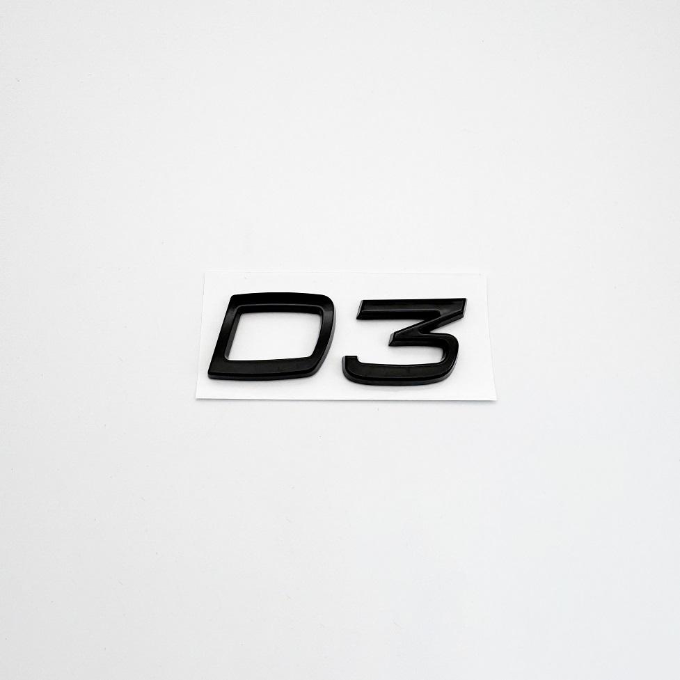 1PC ABS D2 D3 D4 D5 D6 D7 Car Letters Logo Trunk Emblem Badge Sticker For Car S40 S60 V40 V50 XC40 XC60 V70 V60 S90 C30 XC90