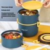 304 Stainless Steel Thermal Lunch Box Three Layers Lunch Container Portable Food Jar  School Use