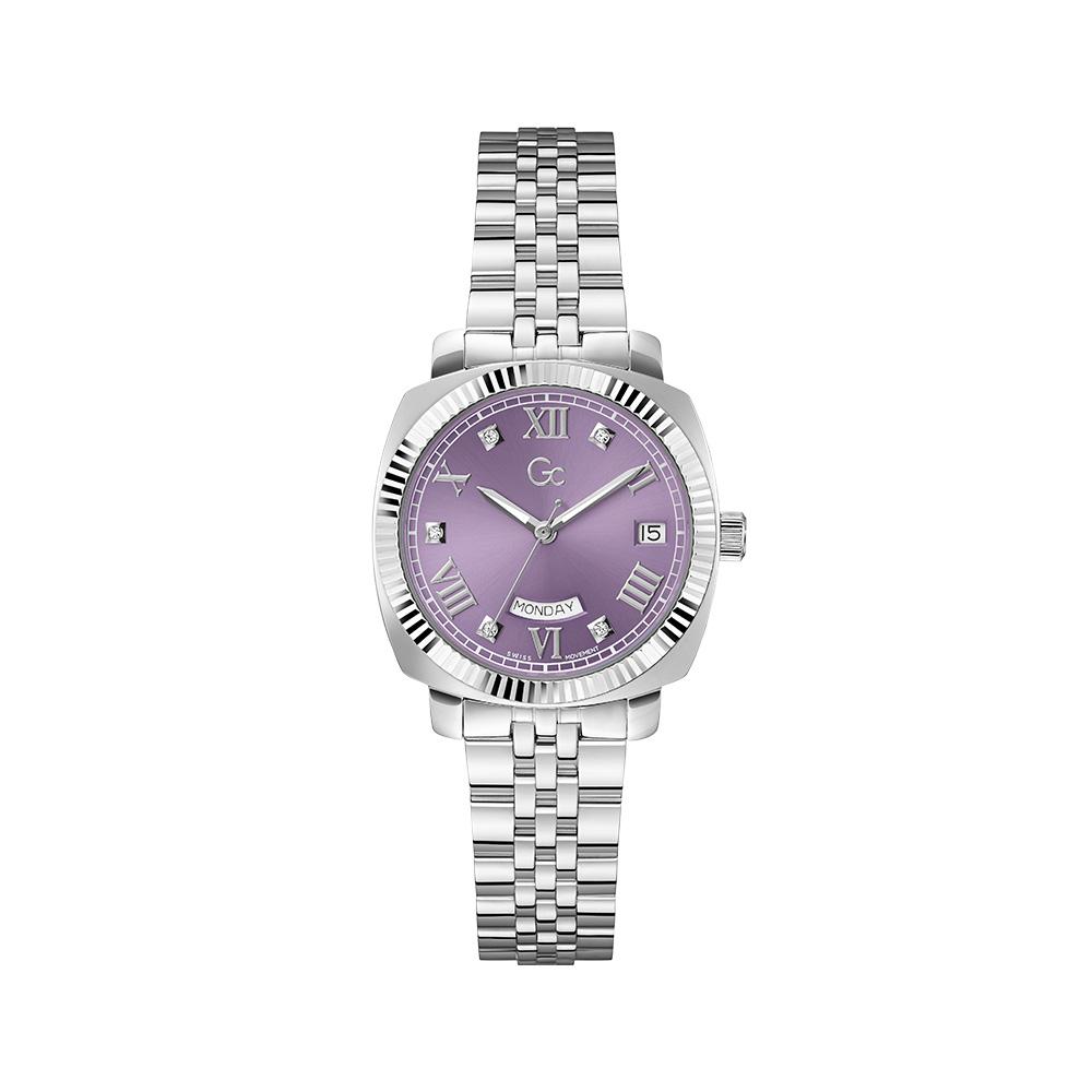 Jissisigye Silver Purple Flare Cushion Lady (Z44005L3) Women'S Watch