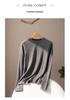 Women's Casual Knitwear: Pure Cashmere Long Sleeve, Round Neck, Loose Style for Autumn and Winter.