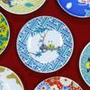 Waza No Kura Stylish Kutani Ware Small Plates with Auspicious Designs Featuring a Pattern and Children Small Serving Branded Japanese - Saya-gata