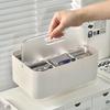 Card Storage Box with Lid, Multi-Compartment Trading Card Organizer Holder for Collectible Cards, Photo Cards, and Gaming Cards