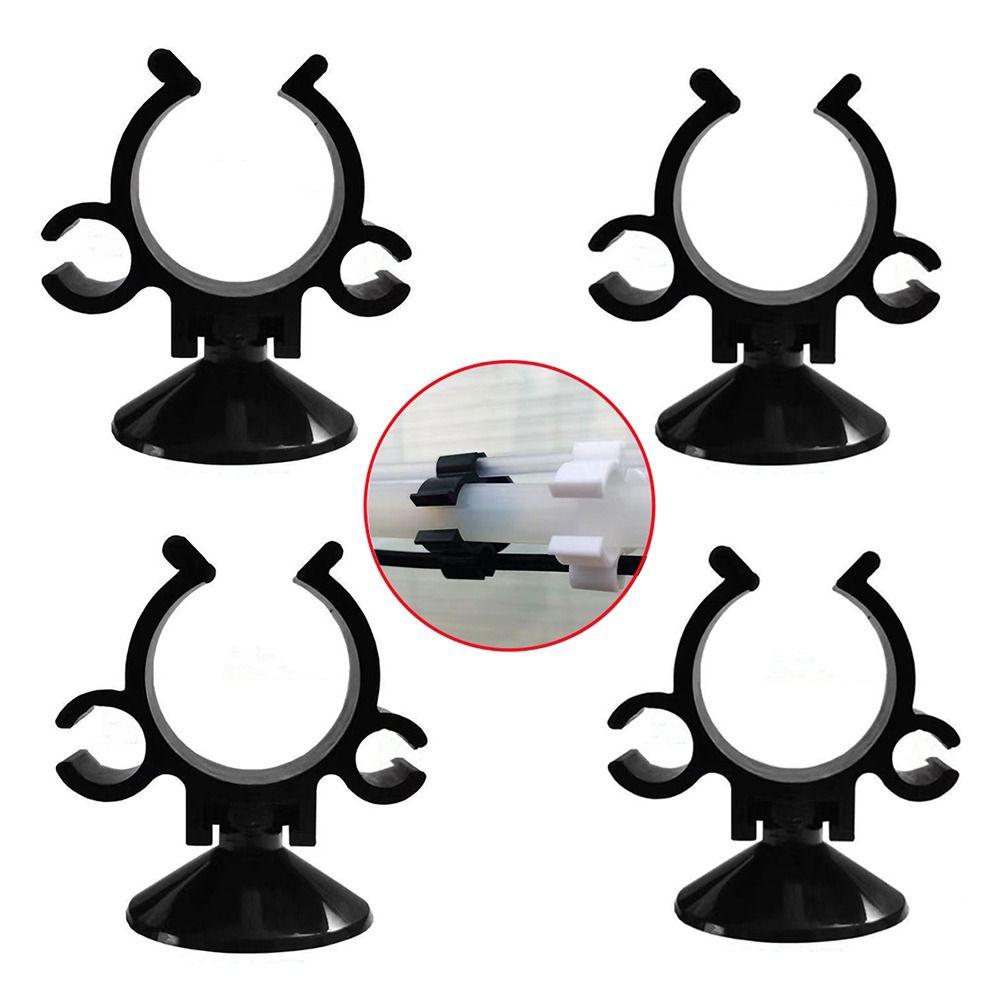 10Pcs ABS Plastic Rubber Aquarium Suction Cup Clip Oxygen Tube Clip  for Power Cord Filter Wire
