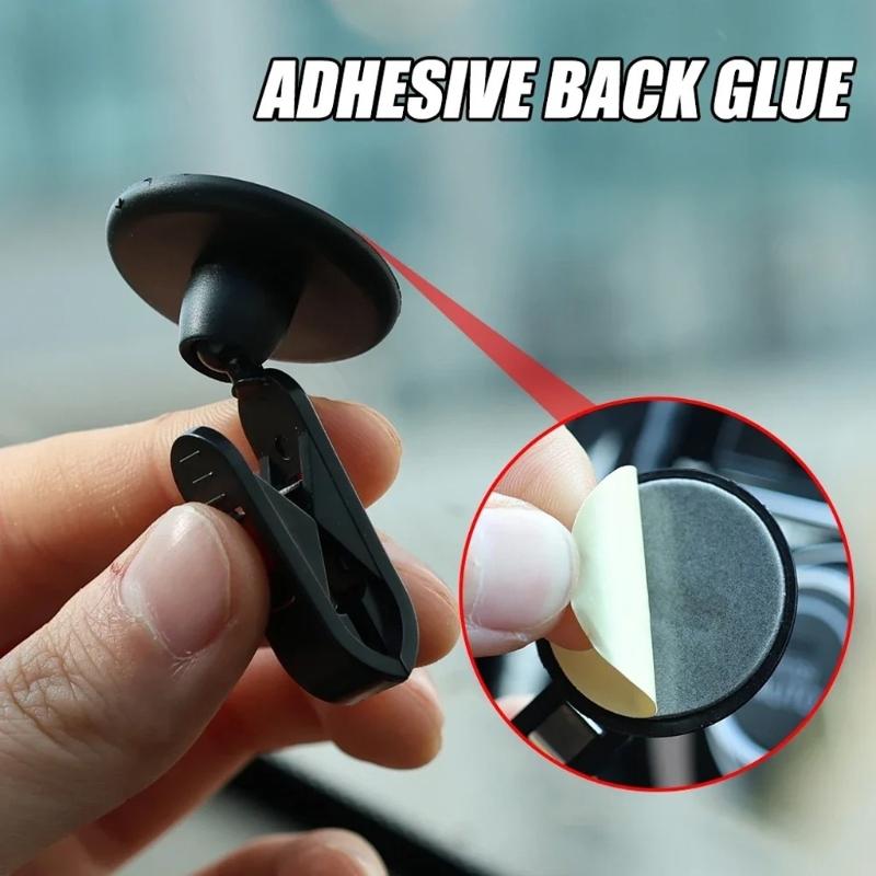 1/2/4pcs Windshield Ticket Holder Parking Ticket Coupon Clips Car Adhesive Card Clip Car Interior Storage Auto Accessory