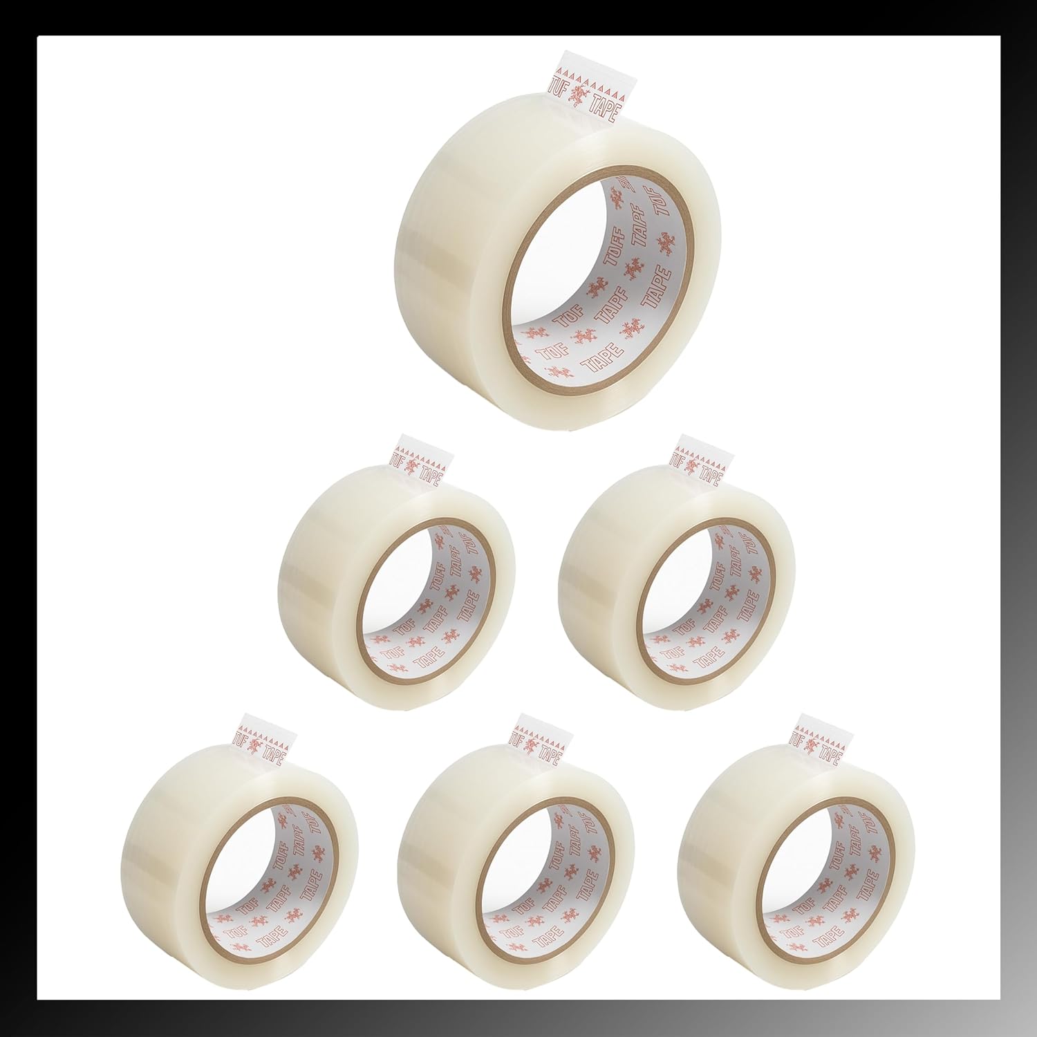 Box Tape [2 Rolls x 110 Yards] x [1.88 in] Crystal Clear Heavy Duty Designed for Moving Mailing Carton Sealing Shipping Packing Refill Tape (2 Rolls, 2