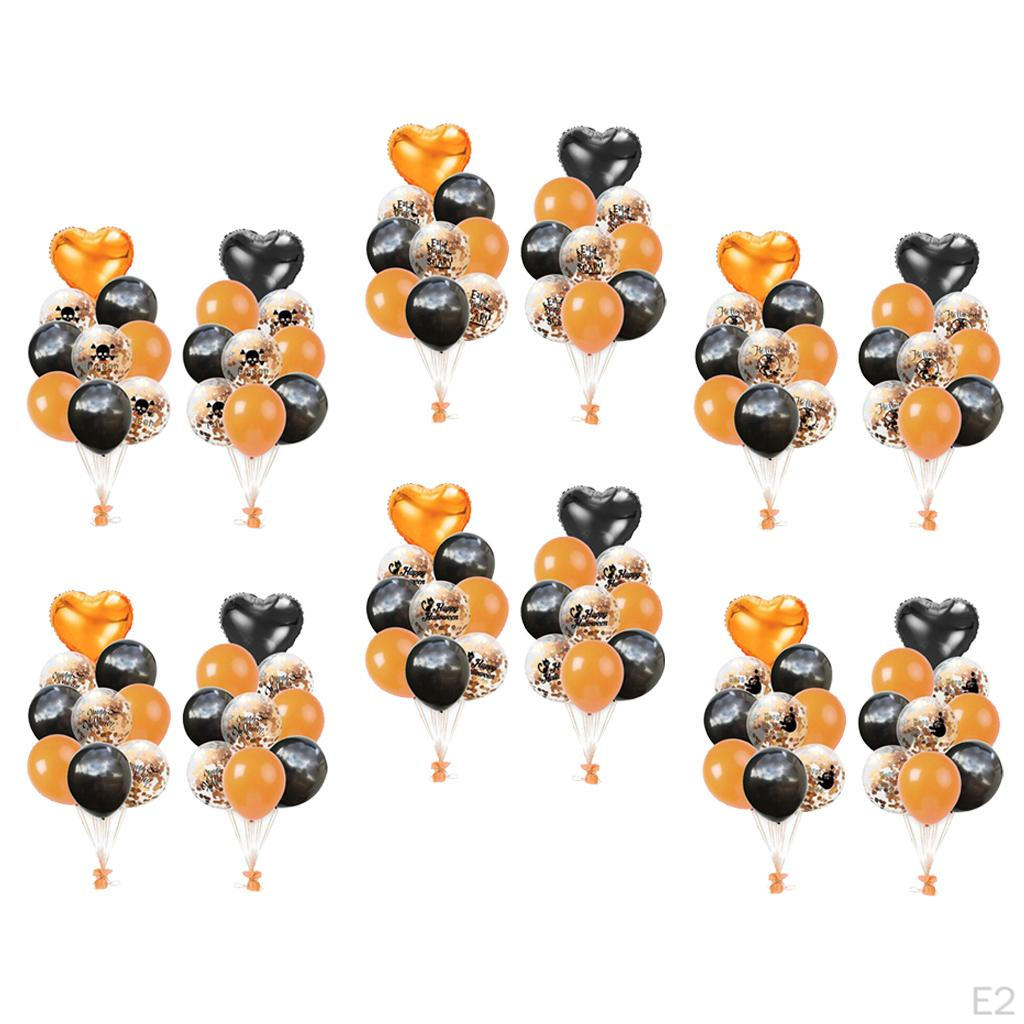 18pcs/Set Halloween Balloon Latex Confetti for party Decor
