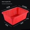 Durable Rectangular Plastic Storage and Drain Basket