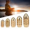 25Pcs Fishing Sinker Bullet Copper Lure Bait Falling Weights Set for Angling Accessories
