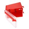Lockout Tagout Box Portable Wall Mount Group Lock 8 Hole Key Station with Transparent Panel