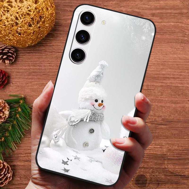 Vánoční malovaný kryt pro Samsung Galaxy S25 Ultra S25Plus Pouzdro Silikonové Měkké Fundas Pro Samsung S25 Plus Kryt telefonu s 25