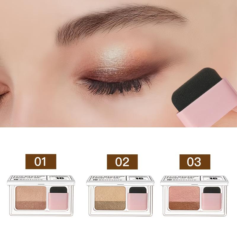 1PC Flash Two-color Eyeshadow Disc, Diverse Colors, Easy To Mix, Long-lasting Waterproof Eye Makeup, with Brush