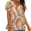 Summer animal and flower printed T-shirt 3D printed squirrel and rabbit T-shirt style top women's clothing