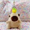 Little Red Book Capybara & Guinea Pig Plush Keychain Ornament