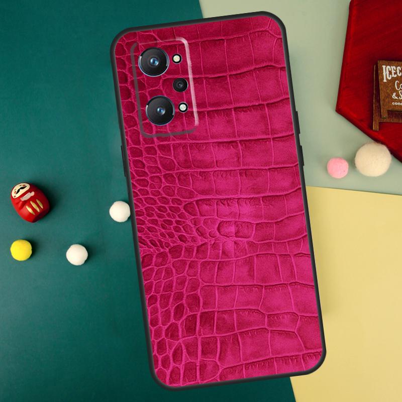 Crocodile Pattern Print For Realme GT7 Pro 15 13 10 11 12 14 Pro Plus C55 C71 C75 C67 C63 C61 C53 C35 C65 GT6 Case
