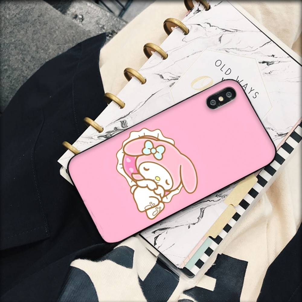 Cute M-My M-Melodys Phone Case For Iphone 17 16 15 14 13 12 11 Pro Max Plus Black Shell Cover Case