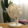 Compact Oscillating Silent Desk Fan for Dorm or Office