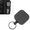 2Pcs Retractable Keychain Dirt Resistant Portable Stainless Steel Wire Anti Theft Key Chain