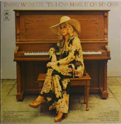 LP Record TAMMY WYNETTE  Til I Can Make It On My Own EPC81182 Epic 1976 UK CountryFolk Used