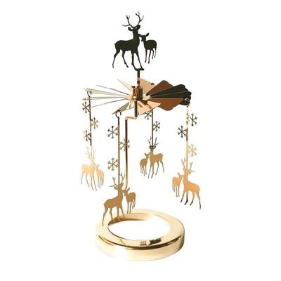 Rotary Candle Tray Thermal Candle Stand Candlestick Rotating Round Tray Revolving Lantern Romantic Candlelight Dinner Ornaments