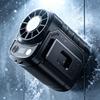 Ice Cooling Waist Clip Fan Portable High-Speed Mini Fan for Outdoor Travel Hands-Free Rechargeable Clip-on Fan for Camping Hiking Hot Weather