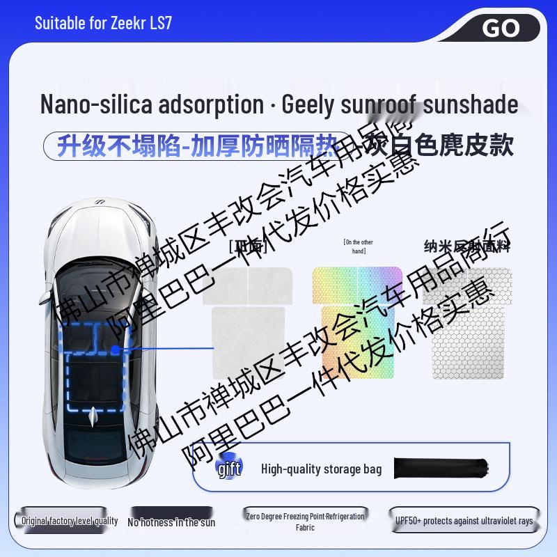 IM LS6/L7 Silicone Honeycomb Color-Changing Sunroof Sunshade for Heat Insulation and Car Roof Glass Protection
