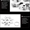 Portable 18 In 1 Mini Snowflake Multi Pocket Tool Spanner Hex  Multipurpose Camp Survive Outdoor Hike Key Ring Key Chain