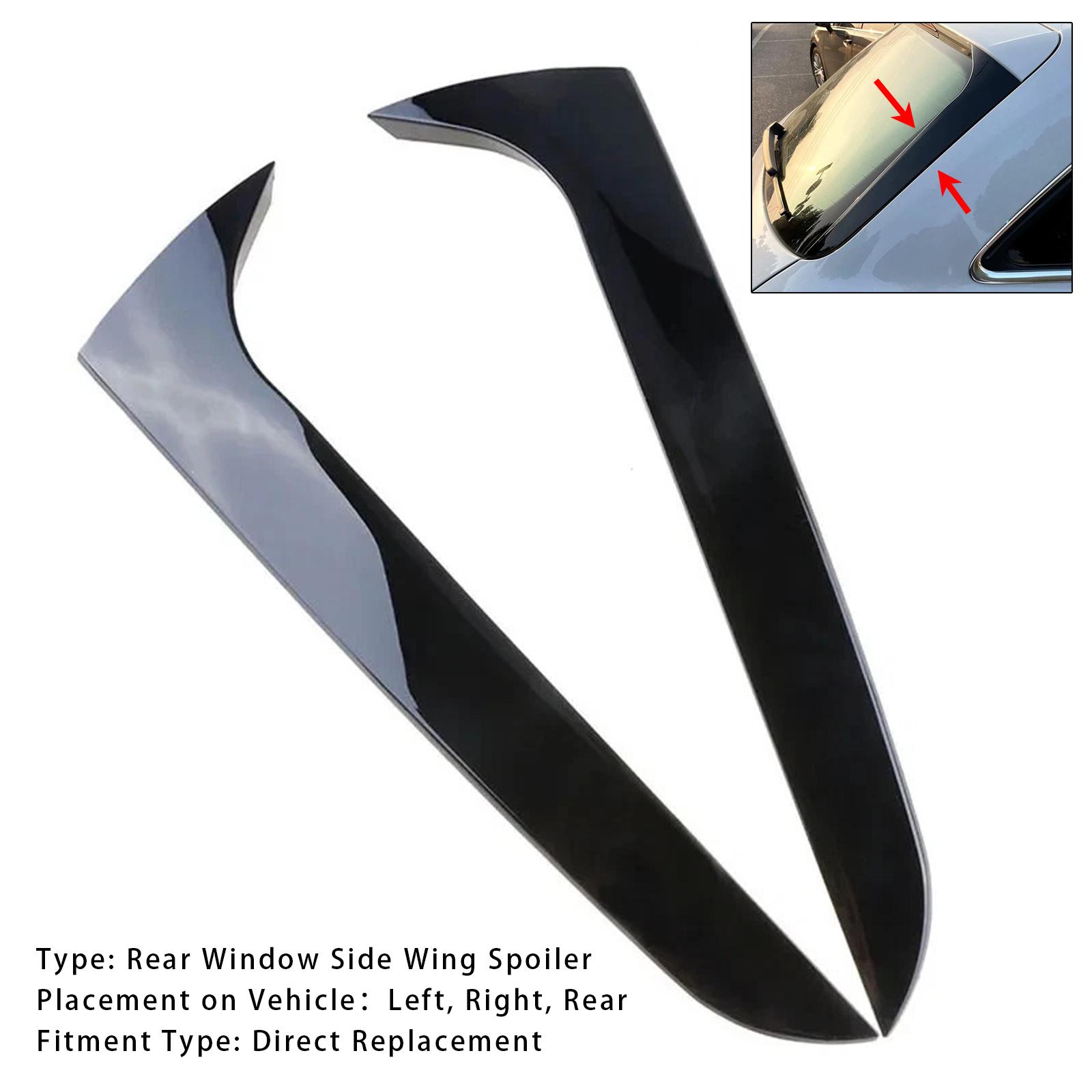 

Пара глянцевых черных боковых спойлеров заднего стекла для A4 B8 Avant 09-16