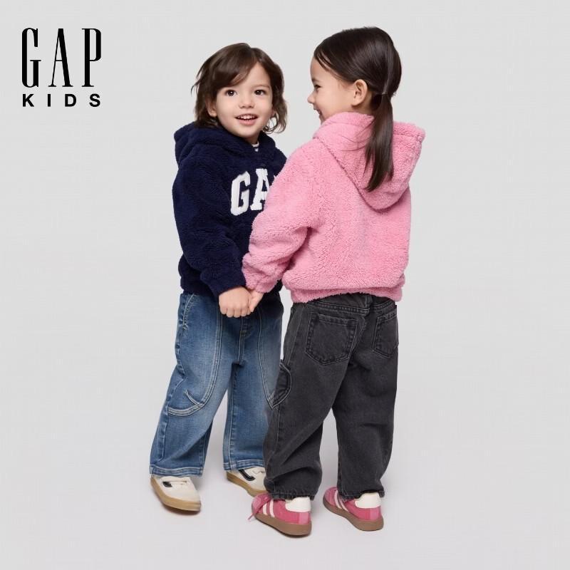 Gap Toddler Girls' Coral Fleece Hooded Sweatshirt Jacket