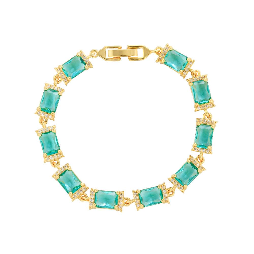 Bracciale Premium Full Diamond Bracciale Incastonato Zirconi Candy Gioielli Bracciale