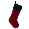 1 Stück Karomuster Rot Grün Weihnachtsstrumpf Flanell Feine Textur Strumpf Geschenktüte Heimdeko