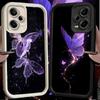 Phone Case for Xiaomi Redmi Note 15 14 13 Pro Plus Beautiful Purple Butterfly Shell 12S 11 11S 11T 5G 14S Soft Silicone Funda