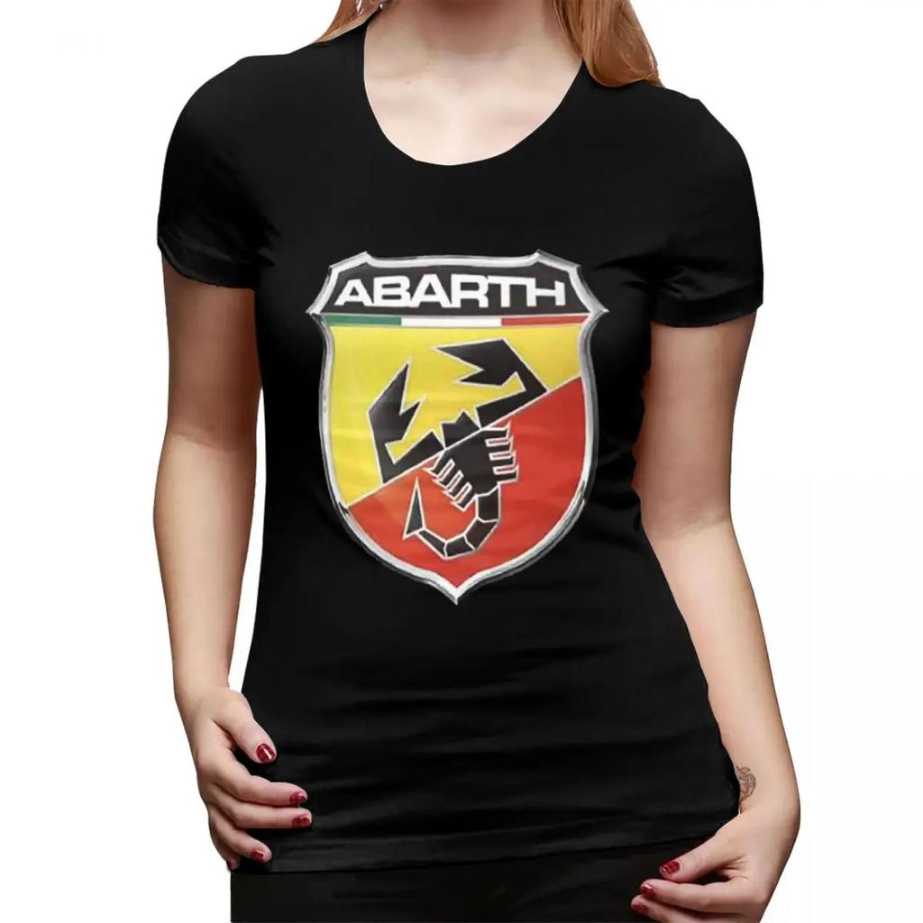 Abarth C Cool Print TShirt for Women Crew Neck Streetwear T Shirts Womens Short Sleeve Summer Clothes Tops