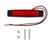 10 LED Side Markers with Red Emissions for 12V Vehicles,