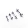 16G Stainless Steel Multi-Purpose Piercing: Ear, Tongue, Nipple - Sharp Cone Design