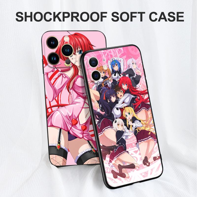 Black tpu Case For Huawei P30 Lite P30 Pro P40 LITE E P Smart 2020 Cover Spduak High School Rias Gremory