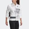 Adidas All Over Print Logo Sports Jacket Women Jackets White FS8983