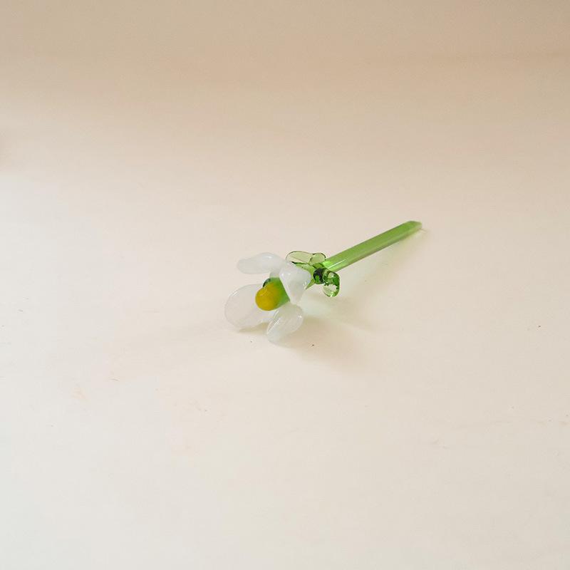 Glazed Handmade Small Flower Glass Simulation Bouquet Home Decoration Ornament