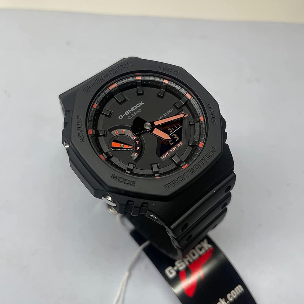 Casio G-Shock GA2100-1A4 Analog-Digital Watch Black Water Resistant Durable Design