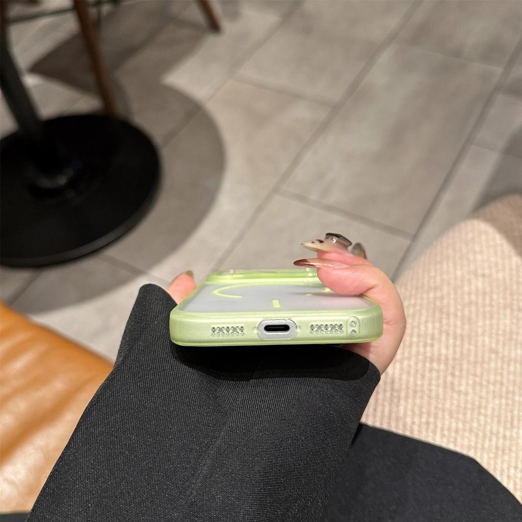 Luxury Matte Clear For Magsafe Wireless Charge Case For iPhone 17 Air 16 15 14 Plus 13 12 Pro Max Hard Ultra Thin Magnetic Cover