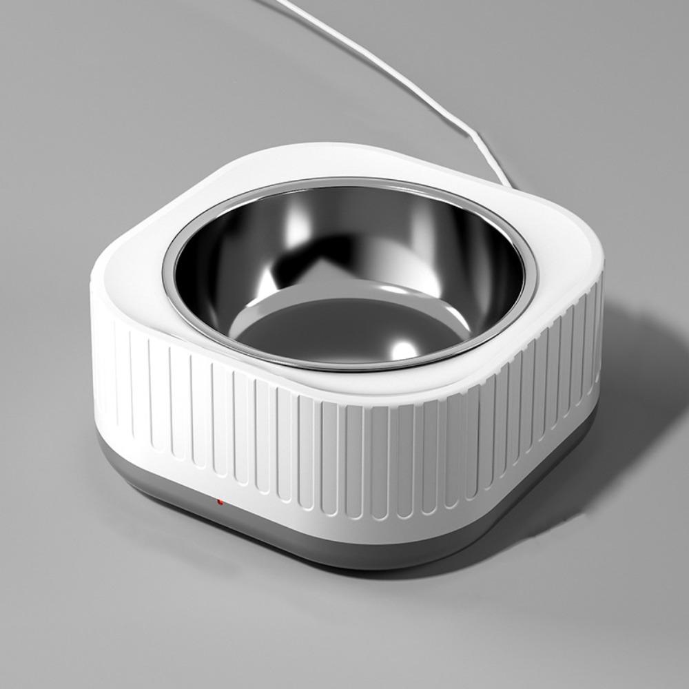 

220V CCC 2-контактная миска для кошек с постоянной температурой, съемный поднос для питья для домашних животных, предотвращение опрокидывания