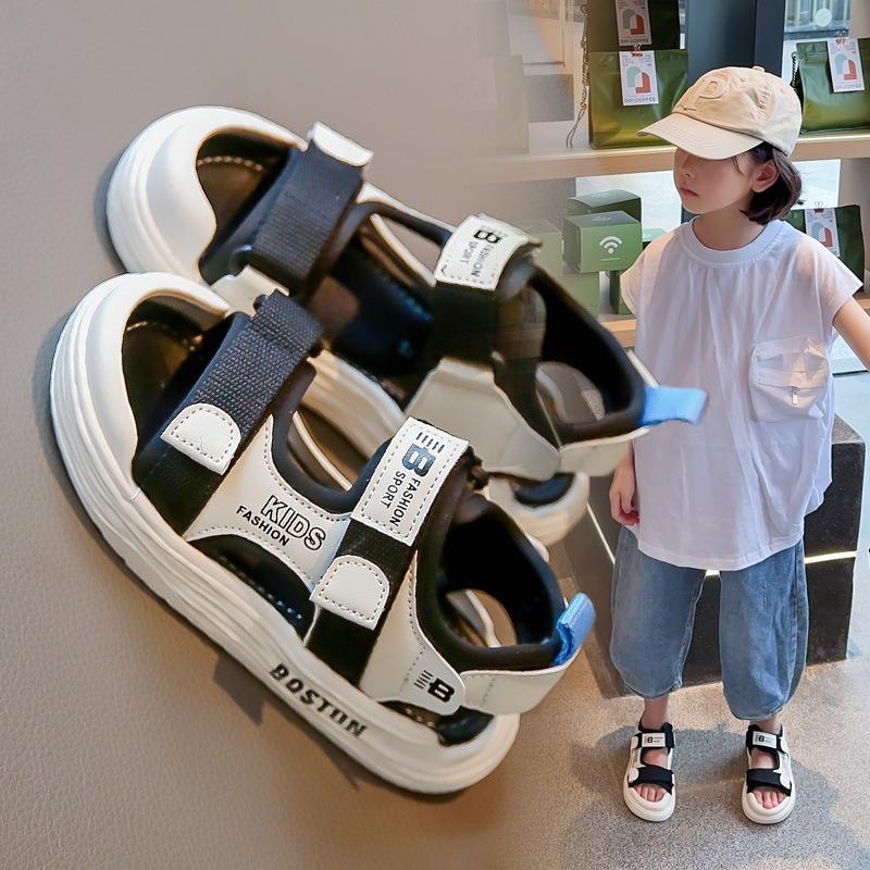 New Summer Kids' Sandals - Girls' Soft Sole Casual Shoes for Big & Little Kids, Trendy Sports Beach Style
