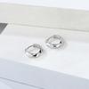 S925 Sterling Silver Irregular Stud Earrings for Women - European & American Style Simple Metal Design