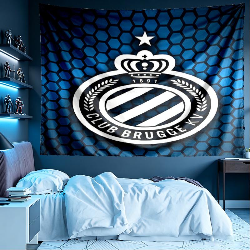 Club Brugge K V Print Tapestry, Lightweight Wall Hanging, for Bedroom, Dorm, Living Room, Home Art Decor, Birthday Christmas Gift for Friends