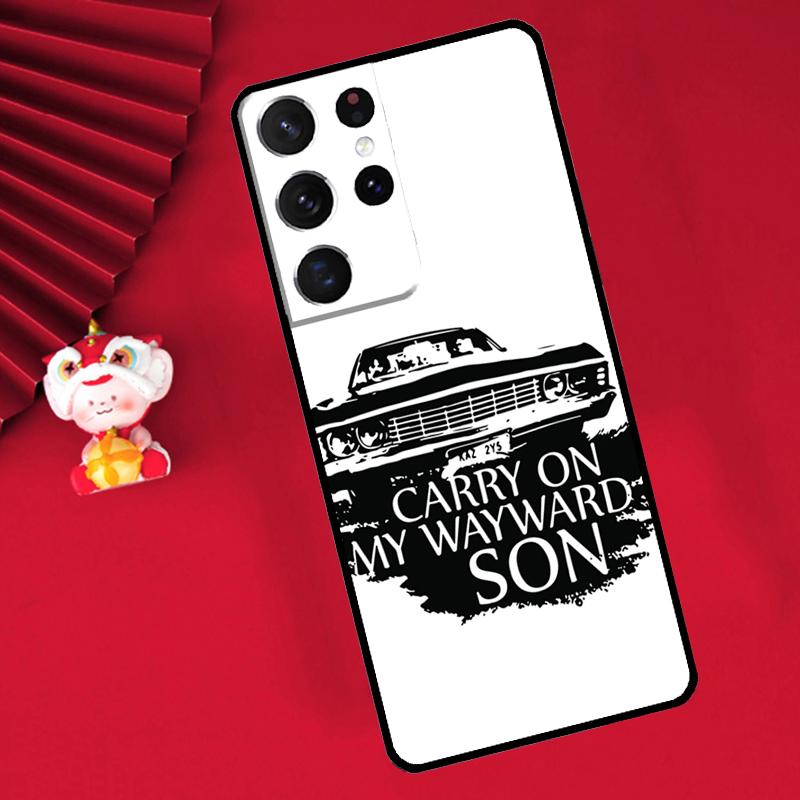 Supernatural CARRY ON WAYWARD SONS Case For Samsung Galaxy S24 S23 S25 S26 Ultra S20 FE S21 S22 Plus S10 S25 FE Cover Funda