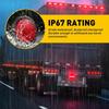 2X 4"Inch Round Red 24-LED Truck Stop Trailer Turn Tail Brake Lights Waterproof
