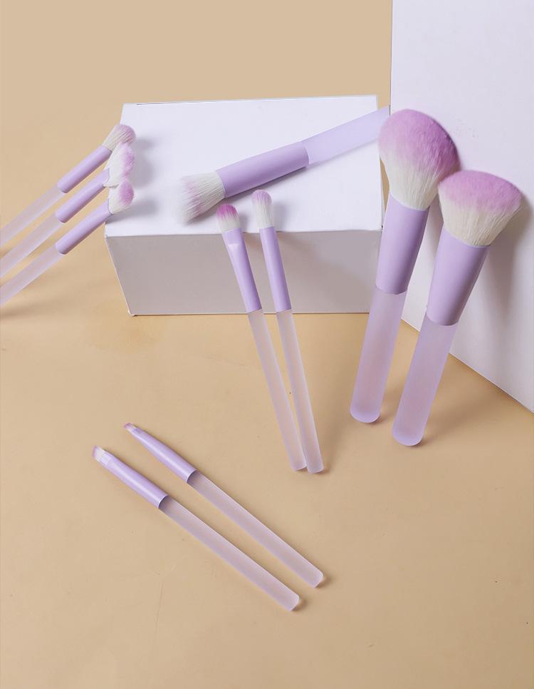 10-teiliges Candy Make-up Pinselset: Puder-, Rouge-, Lidschattenpinsel