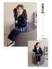 Autumn 2025 Girls' Fashionable Hooded Sweatshirt & Pants Set