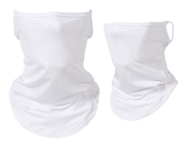 Bicycle Cycling Anti-UV Ice Silk Head Cover Sunscreen Bicycle Fishing Headband Breathable Quick Dry Washable Earloop Shield Mask