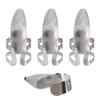 Finger Picks 3Pcs Index Finger 1Pc Thumb Metal Guitar Replace Accessories with Storage Box